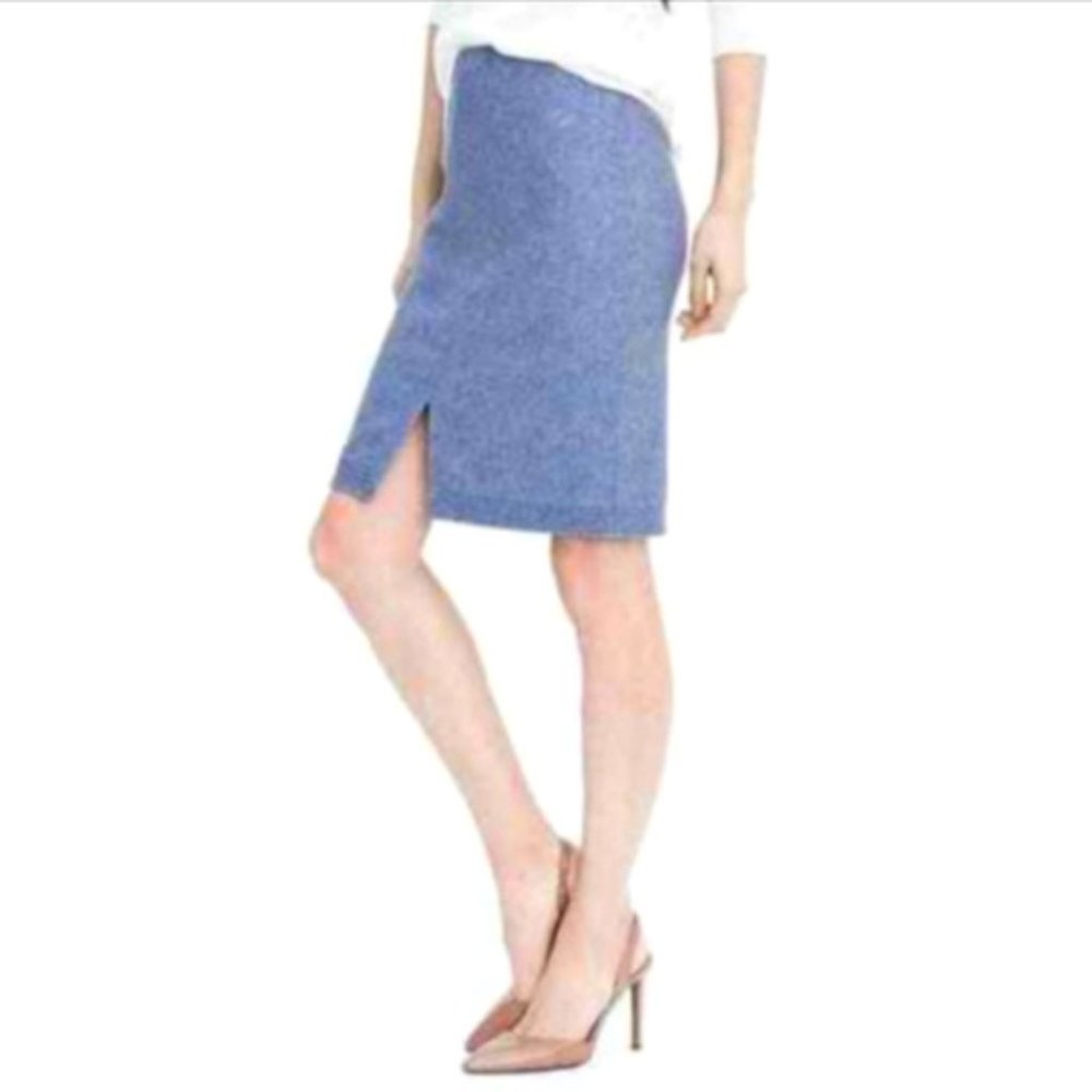 Banana Republic Italian Wool Flannel Pencil Skirt 2